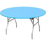 60" Round Light Blue Table Cover