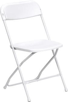 White Plastic Folding Chair White Plastic Folding Chair