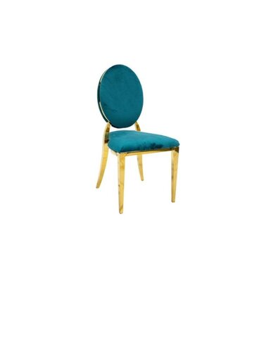 Olivia Gold Chair w/Turquoise Velvet Cushion Olivia Gold Chair w/Turquoise Velvet Cushion