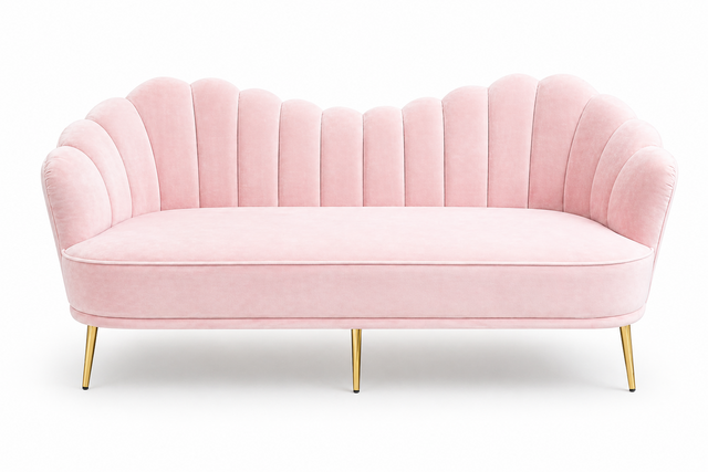 Ashley Sofa - Pink Ashley Sofa - Pink