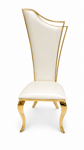 Abigail Chair - Gold & Off White Abigail Chair - Gold & Off White