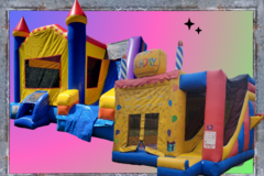 <font color = purple> Bounce House With Slide