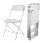 WHITE FOLDING CHAIRS (Clearance)