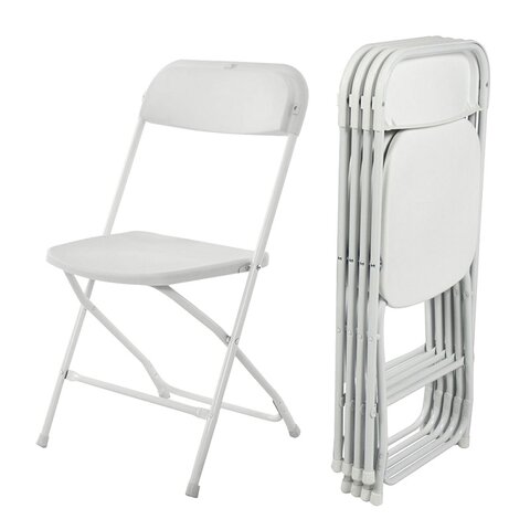WHITE FOLDING CHAIRS (new)