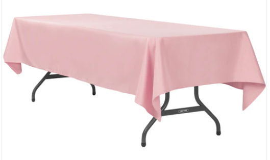 Rectangle Polyester Blush Rectangle Polyester Blush