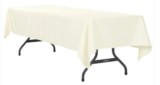 Rectangle Polyester Ivory Rectangle Polyester Ivory