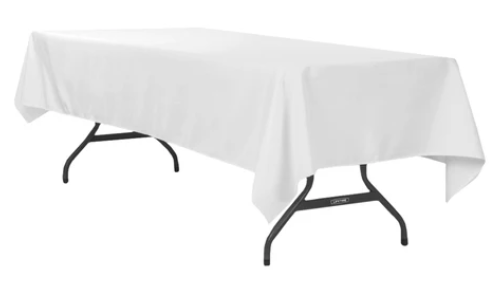 Rectangle Polyester White Rectangle Polyester White