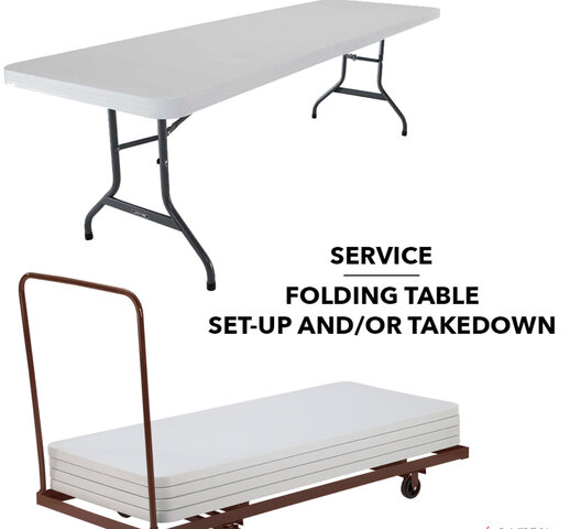 Service set up Tables Service set up Tables