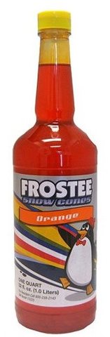 Orange Snow Cone Syrup & Cups