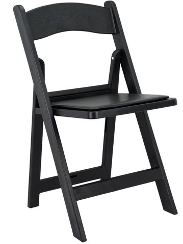 Black Resin Folding Chair Black Resin Folding Chair