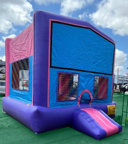 Pink, Purple & Blue Bounce House Pink, Purple & Blue Bounce House