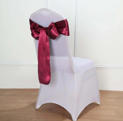 Burgandy Satin Sash 6 Burgandy Satin Sash 6