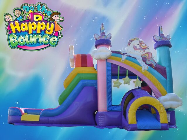 Sparkle Unicorn Bounce Slide Combo Sparkle Unicorn Bounce Slide Combo