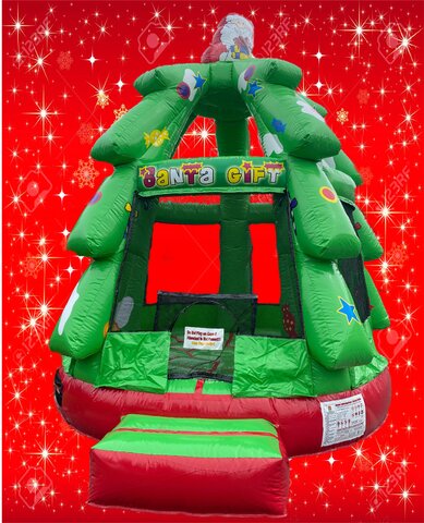 Christmas Tree Santa Bounce House Christmas Tree Santa Bounce House