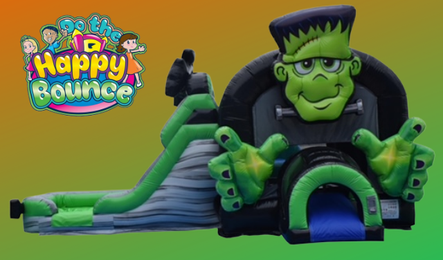 Frankenstein Bounce House With Slide Frankenstein Bounce House With Slide
