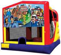 Police Fireman Rescue Safe Bounce Combo Police Fireman Rescue Safe Bounce Combo