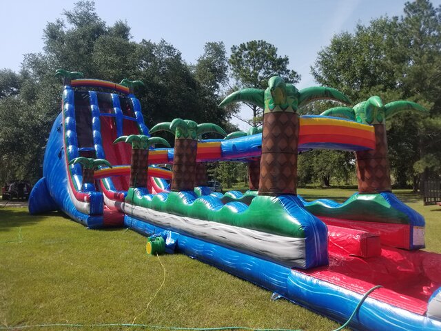 28ft Baja Fall Double Lane with slip and slide 28ft Baja Fall Double Lane with slip and slide