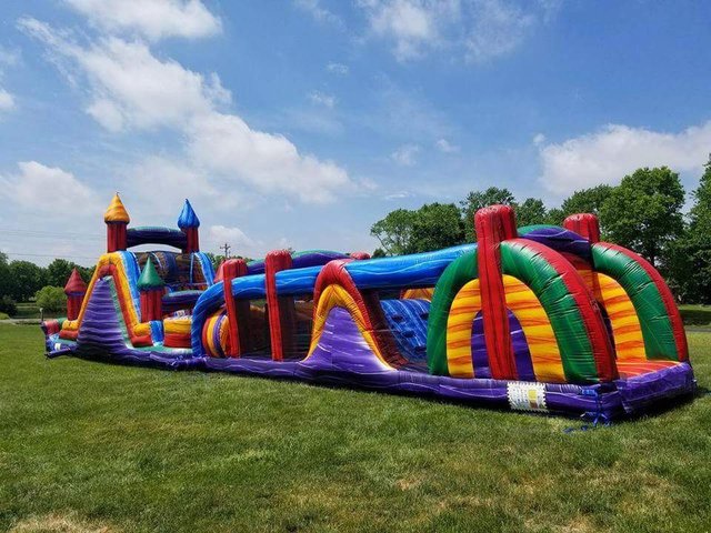 73ft  Blaster Obstacle Course with wet or dry slide