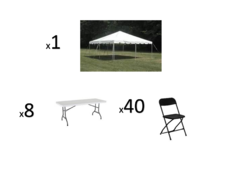 Tent, Table and Chair package 2
