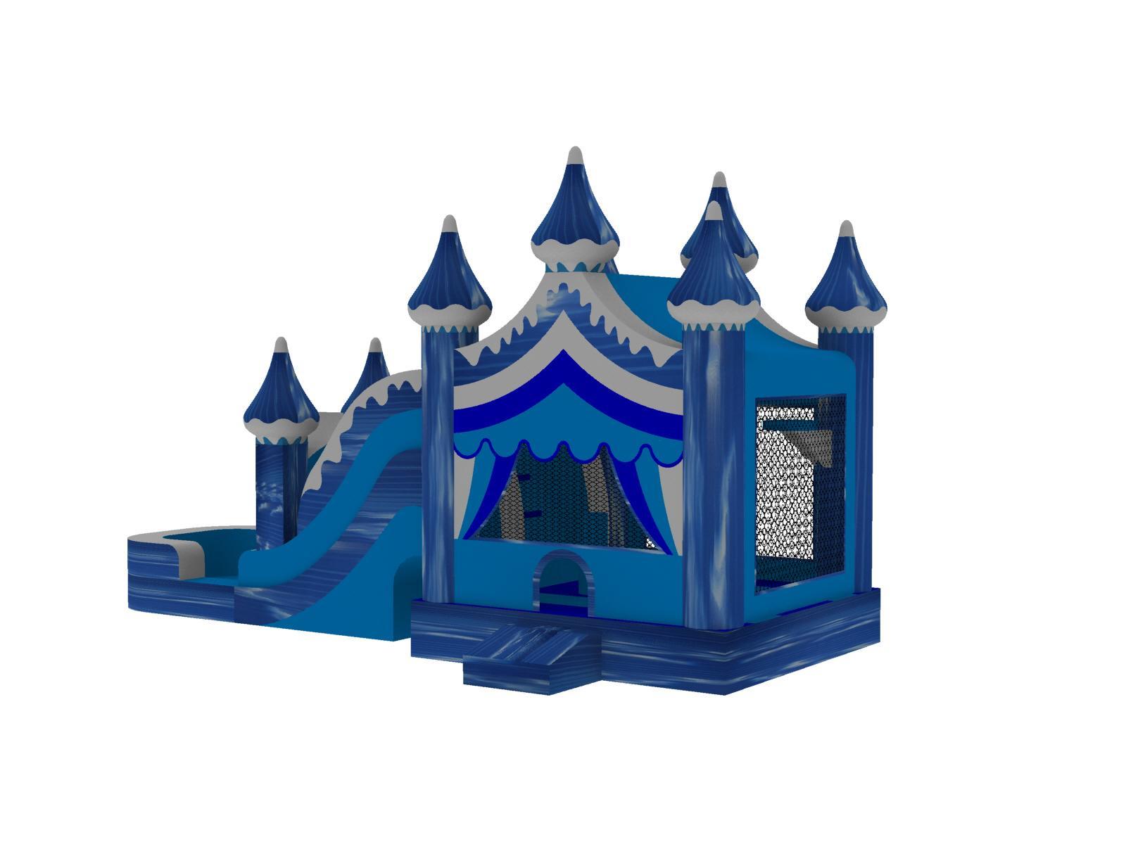 Snow Castle Bounce House Combo