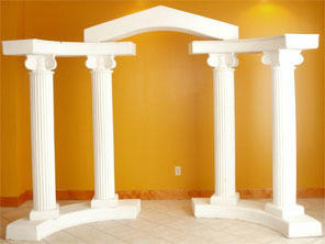 White Colonnade Arch