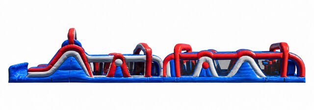 American Rush 78ft Wet Dry Slide Obstacle Course Rental Sacramento Valley