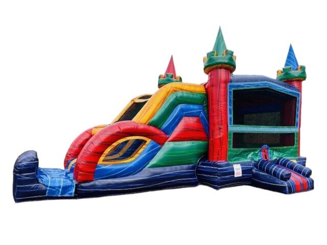 Combo 16x31 Marble Palace Bounce House w/Dual Lane Slide and Hoop Combo 16x31 Marble Palace Bounce House w/Dual Lane Slide and Hoop