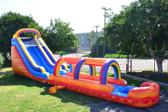 4th of July 22ft Turbo Water Slide w/Slip n Dip attached