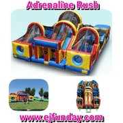 Adrenaline Rush 3 Piece Obstacle Course 26'Wx38'Lx18'H