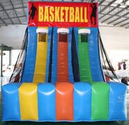 Triple Hoops Basketball Interactive | Area needed 17'Lx16'Wx17'H