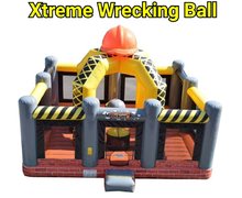 Xtreme Wrecking Ball Bounce House | Area needed 27'Wx30'Lx18'H