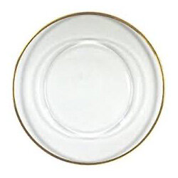 Gold Trim Charger Plate