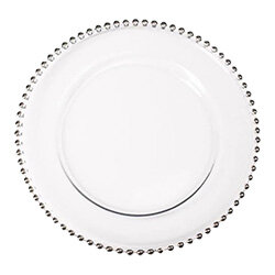Silver Beaded Charger Plate