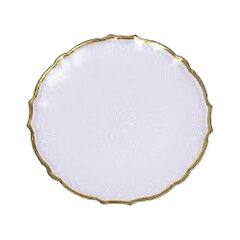 Gold Scalloped Charger Plate