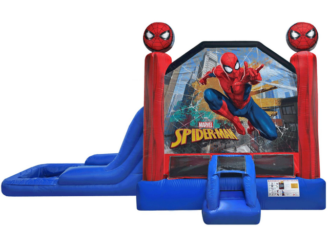 Spiderman Bounce and Waterslide Combo Spiderman Bounce and Waterslide Combo