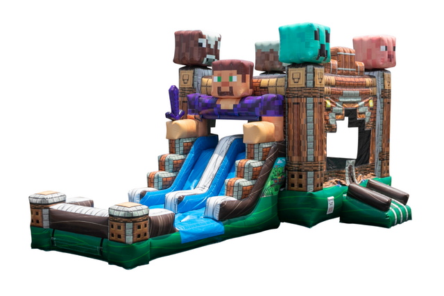 Minecraft Bounce and Slide Combo Dry Minecraft Bounce and Slide Combo Dry
