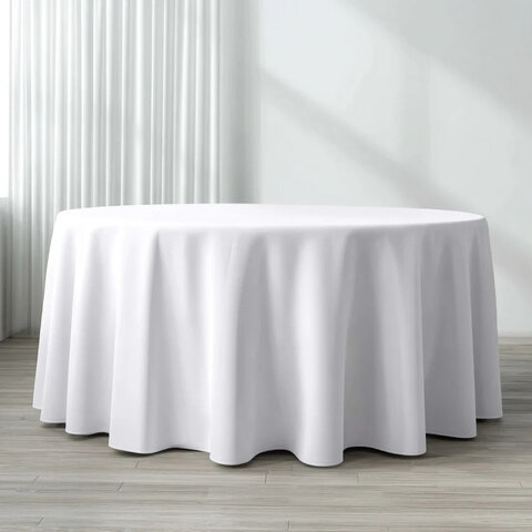 Round Tablecloth for 5ft round table - White Round Tablecloth for 5ft round table - White