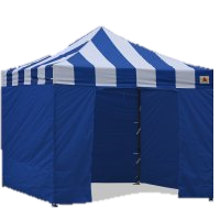 10x10 Carnival Stripe EZ-up Canopy BLUE 10x10 Carnival Stripe EZ-up Canopy BLUE