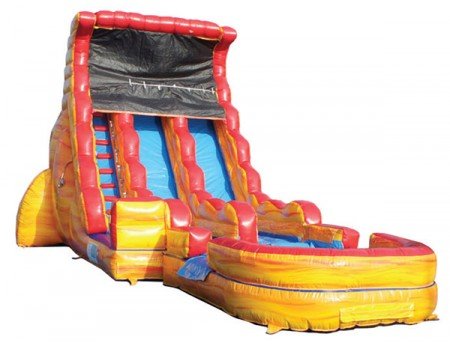 19ft Dual Lane Volcano Slide 19ft Dual Lane Volcano Slide