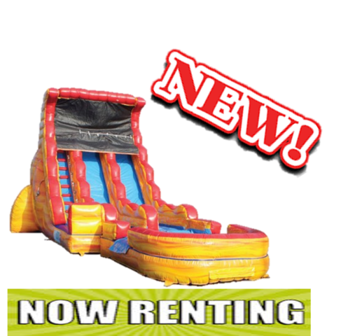 19ft WET Dual Lane Volcano Slide 19ft WET Dual Lane Volcano Slide