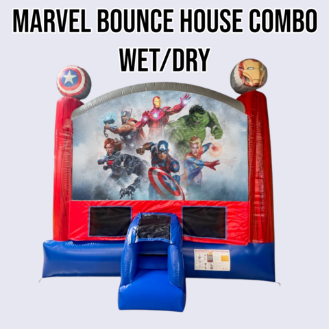 MARVEL BOUNCE HOUSE COMBO WET/DRY MARVEL BOUNCE HOUSE COMBO WET/DRY
