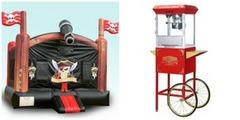 Deluxe Pirate Bounce House and Popcorn Machine Deluxe Pirate Bounce House and Popcorn Machine