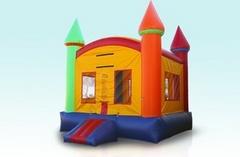 Deluxe Rainbow Castle Jumpy House with Basket Ball Hoop Deluxe Rainbow Castle Jumpy House with Basket Ball Hoop