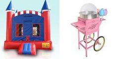 Deluxe American Castle and Cotton Candy Machine Deluxe American Castle and Cotton Candy Machine
