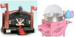 Deluxe Pirate Bounce House and Cotton Candy Machine Deluxe Pirate Bounce House and Cotton Candy Machine