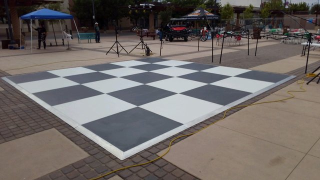 Black and White Dance Floor, 12ft. x 16ft. (photo is of 20x20)
