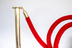 Red Velour Stanchion Rope, 10 ft. 