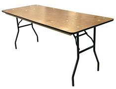 30 in. x72 in. Rectangular Wood Banquet Table