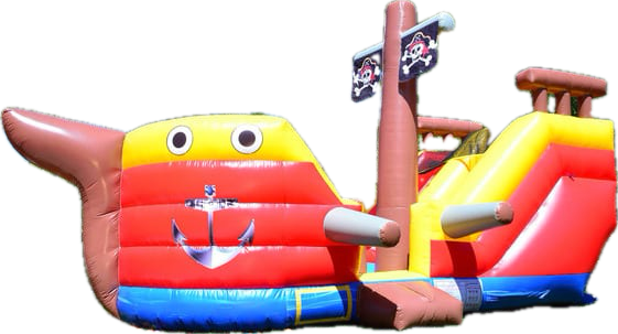 Pirate Ship 15ft Waterslide
