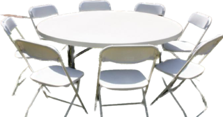 Round Table/8-Chairs (Renter Setup)